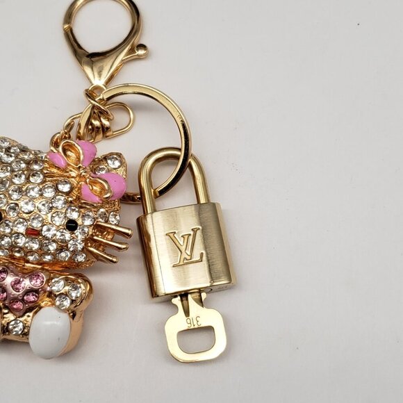 Authentic Louis Vuitton Lock & Key with unbranded Bagcharm, Keycharm, Keychain - Picture 6 of 6